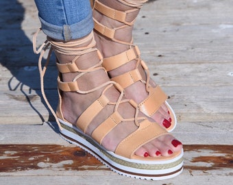 cute tie up sandals