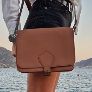 Handmade Crossbody Leather Bag, Leather Purse, Satchel, Handmade bag, Women Handbag, Crossbody Women Bag, Saddle Bag, Gift for her, Woman