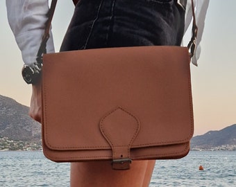 Handmade Leather Crossbody Bag, Satchel Purse