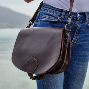 Sac bandoulière marron, sacoche en cuir, sac à main en cuir, sac pour femme, sac à bandoulière en cuir pour femme, sac à main en cuir, sac à main unisexe