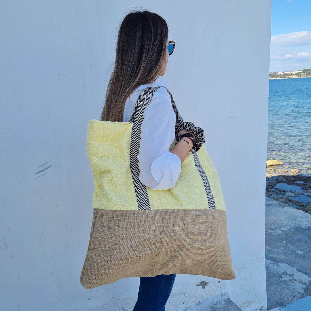 ショルダーバッグ・ポシェット RONRON TERRY BEACH BAG SOFT YELLOW VV25BBG1858SY MUSINSA | RONRON TERRY BEACH BAG SOFT YELLOW