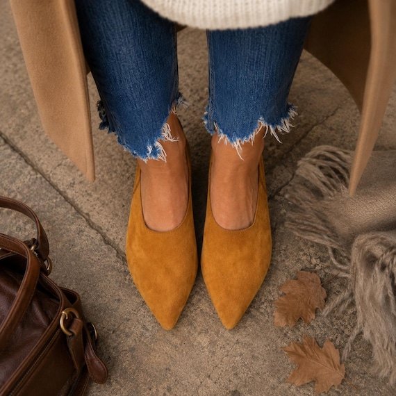 Suede Leather mules for Women, leather loafers, Women slippers, leather moccasins, slip on flats, pointy mules,Women loafers,soft leather