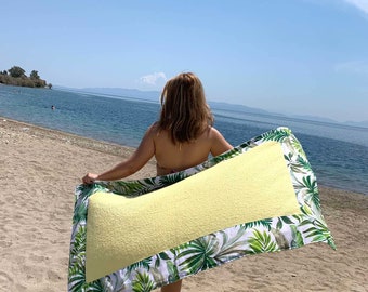 Large Beach towel for women, summer holiday beach towel, Terry oversize towel cotton fabric, Beach accessories,gift for her, multiple colors