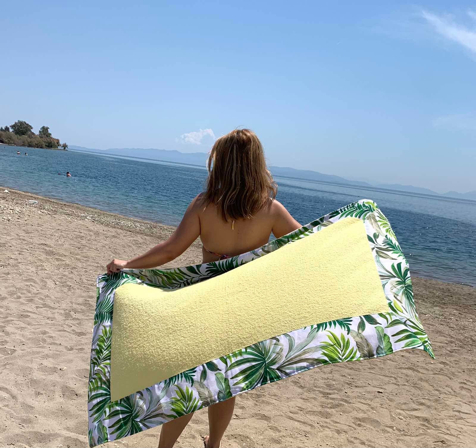 Toalla de playa grande para mujer, toalla de playa de vacaciones de verano,  tela de algodón de toalla de gran tamaño Terry, accesorios de playa, regalo  para ella, múltiples colores 
