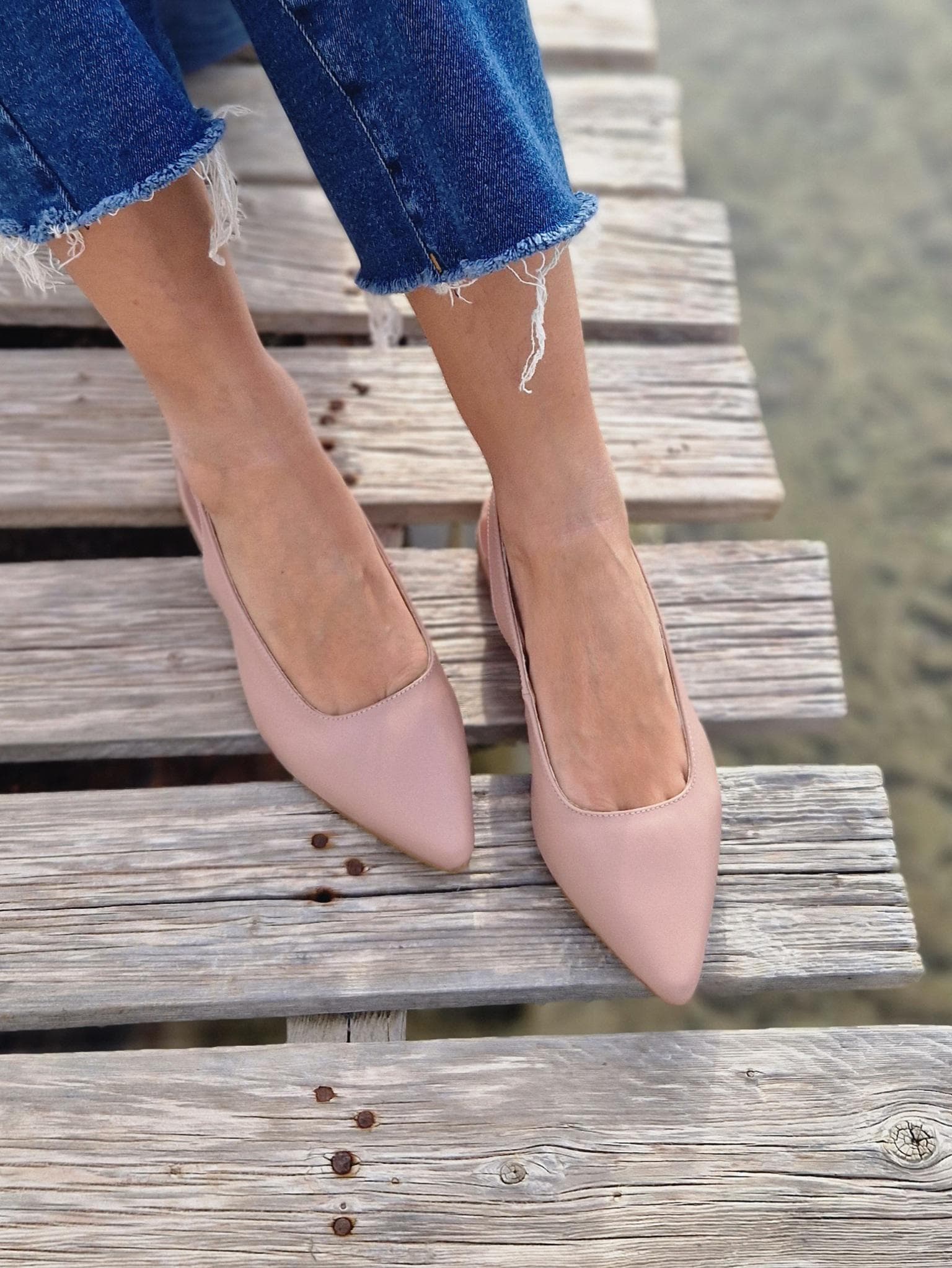 Pointy Pink Flats