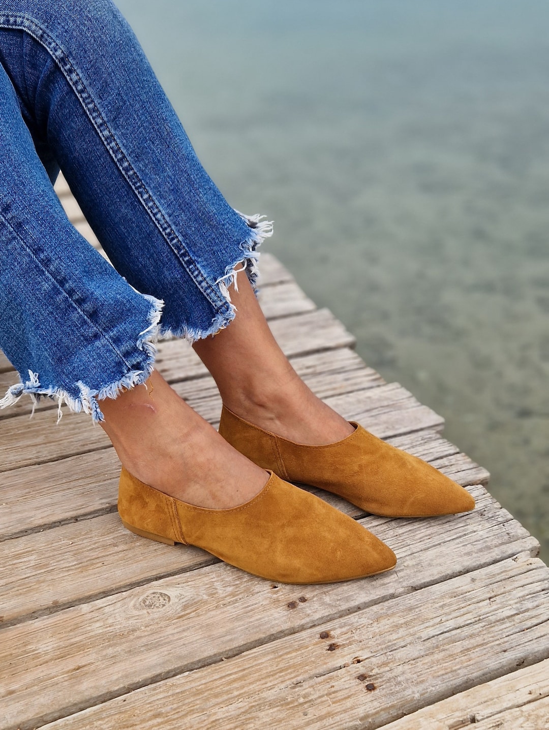 suede mules womens