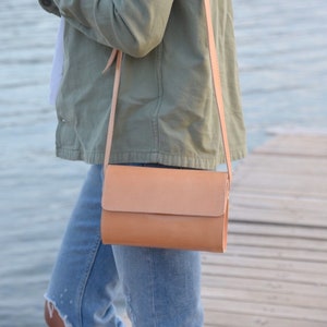 Crossbody Leather bag, Saddle Crossbody bag,Cross body leather handbag,Women Shoulder bag, Small Crossbody handbag, Women leather purse