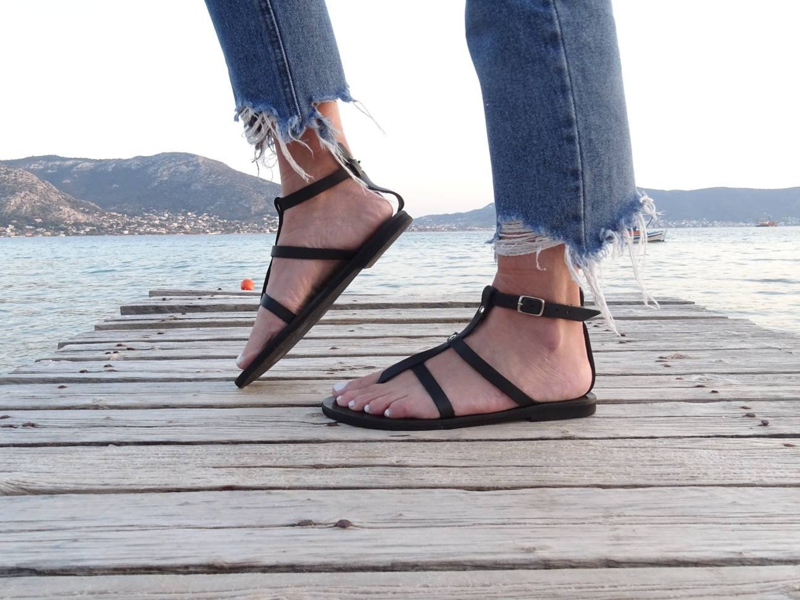 studded black trainers