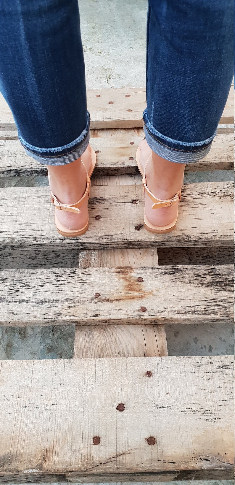 Summer leather flats for women Handmade Greek Gladiator Flats Ankle strap flats Ankle Strap summer Sandals T-strap Greek Leather Sandals