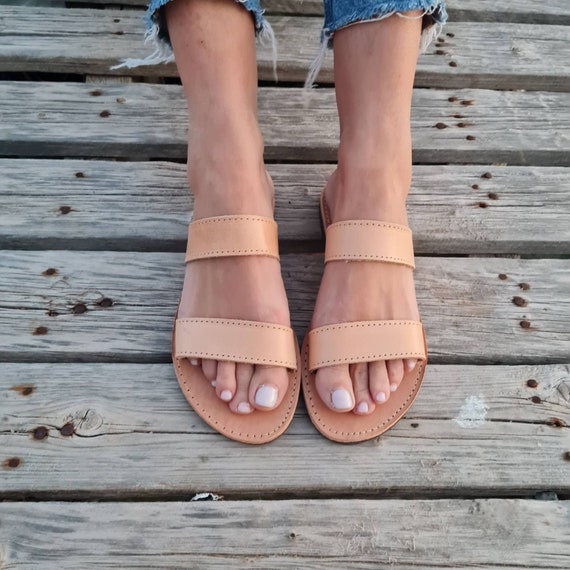 Rubber cheap strappy sandals