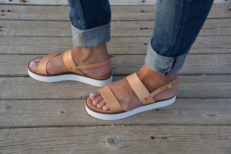 greek platform sandals