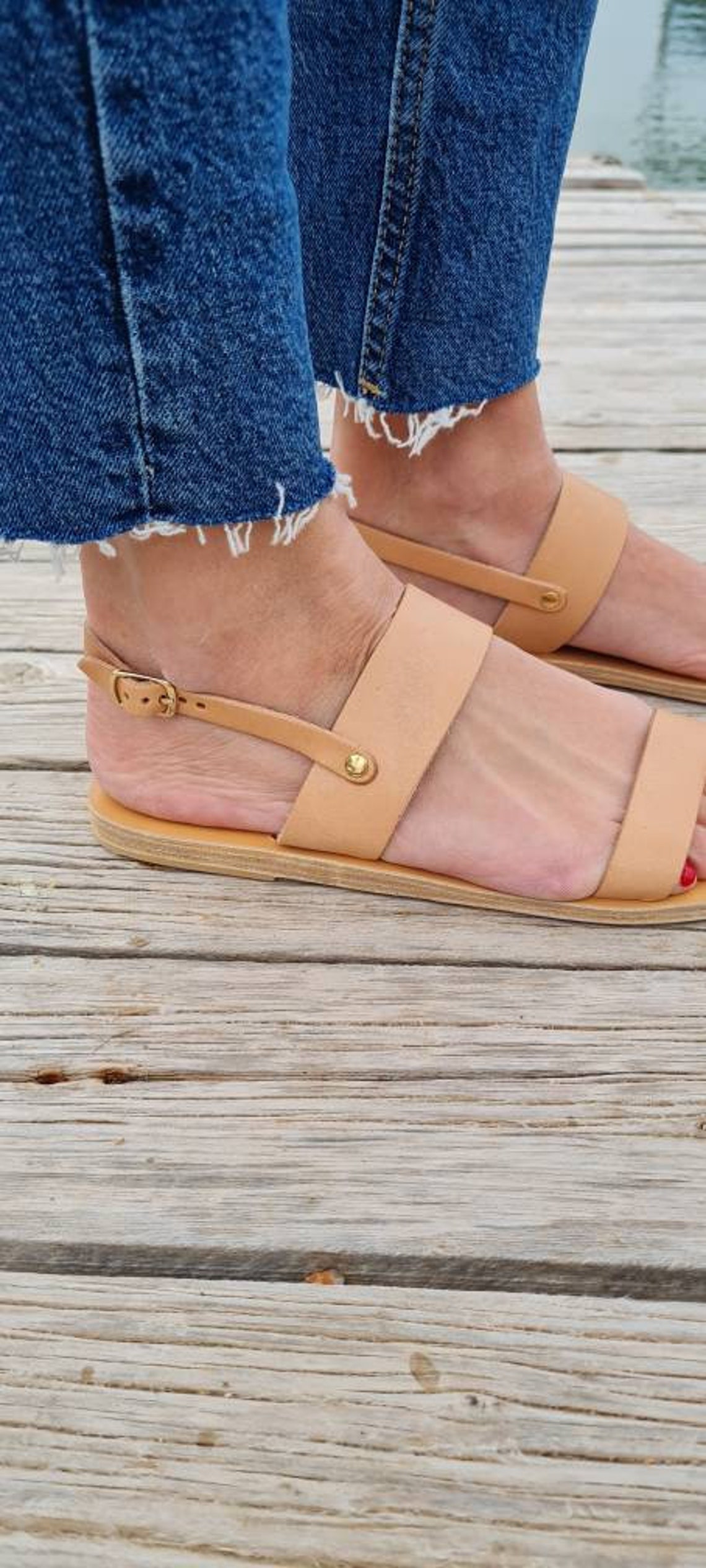 Greek Leather sandals Handmade sandals Gladiator sandals | Etsy