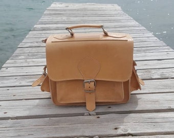 Camera Bag, Leather Bag, Messenger bag, Shoulder Bag, Travel satchel, Handmade Greek Bag, unisex bag, handbag, travel bag, gift