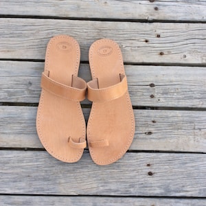 Men Greek Leather sandals handmade in Greece, Gladiator Sandals for men, Men Sliders,  Men Slippers,  Unisex Sandals, Father&#39;s Day gift
