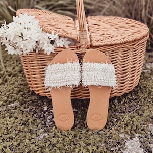 Greek Sandals, Wedding Sandals, Slip on Sandals, Summer Flats, Leather Sandals, Roman Sandals, Women&#39;s Sandals, Handmade Leather flats