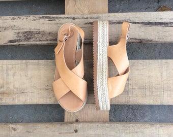 Greek sandals, Leather Espadrilles, Platform Espadrille Sandals, Gladiator Sandals, Criss Cross Sandals,Beach sandals,Greek Gladiator