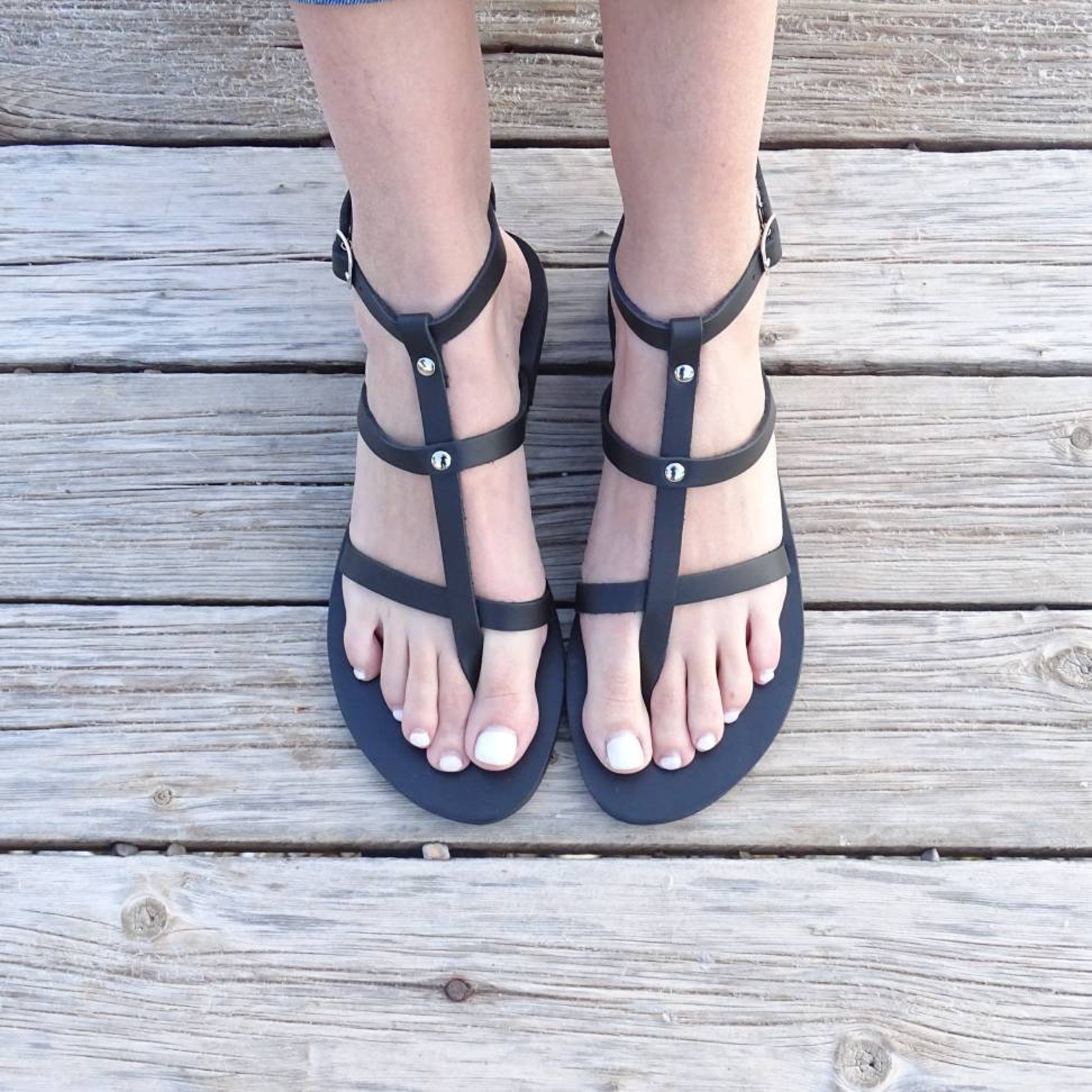 studded black trainers