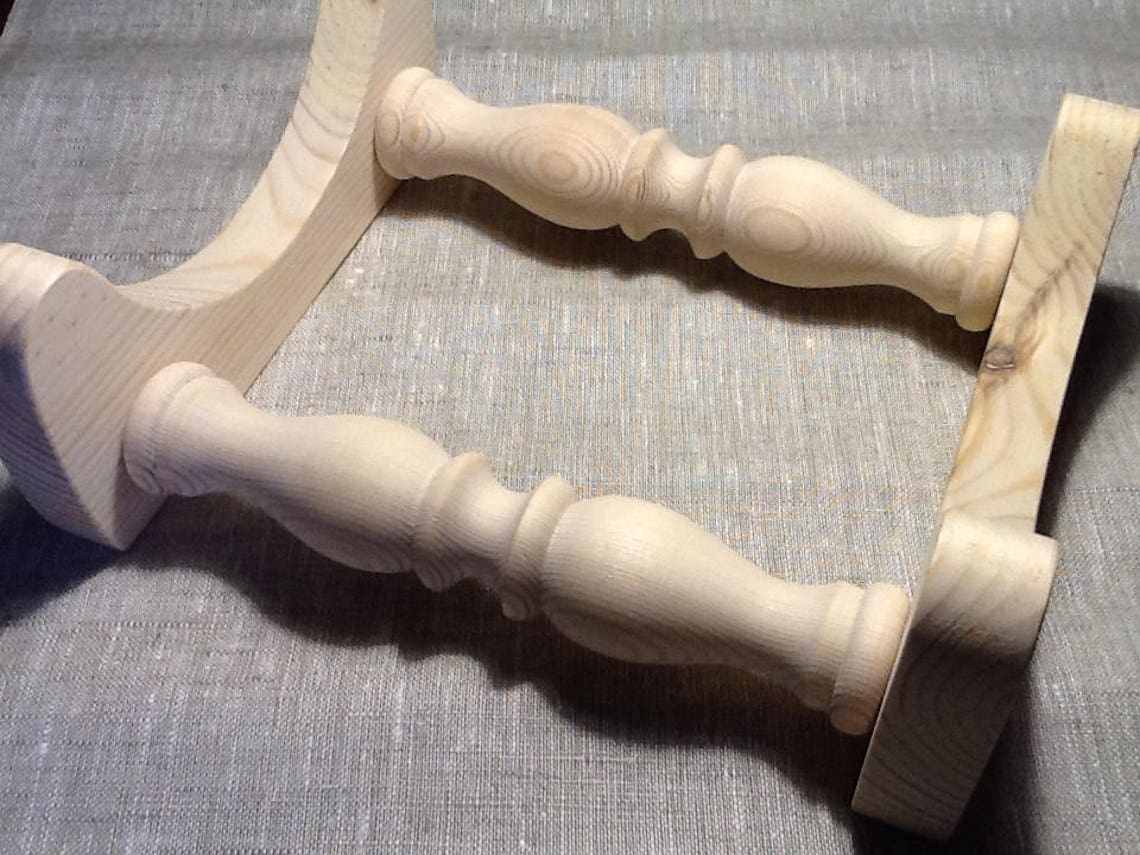 Stand Pillow Bobbin lace bolster Wooden table stand Eco Etsy