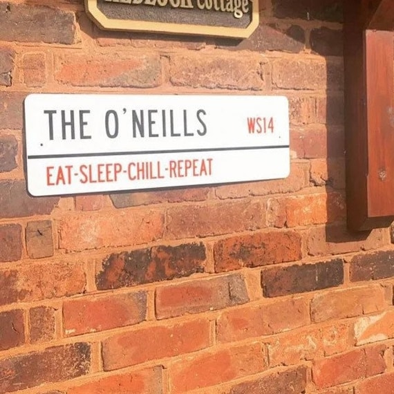 Personalised Family Street sign Personalised Family Street sign