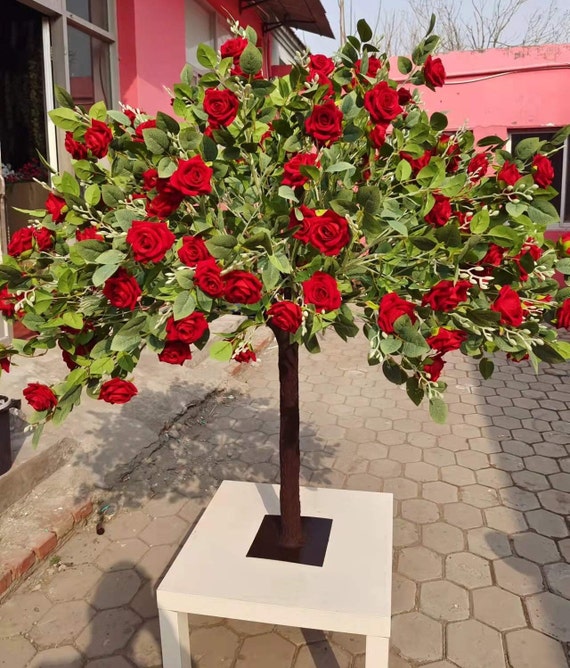 Artificial sale rose tree