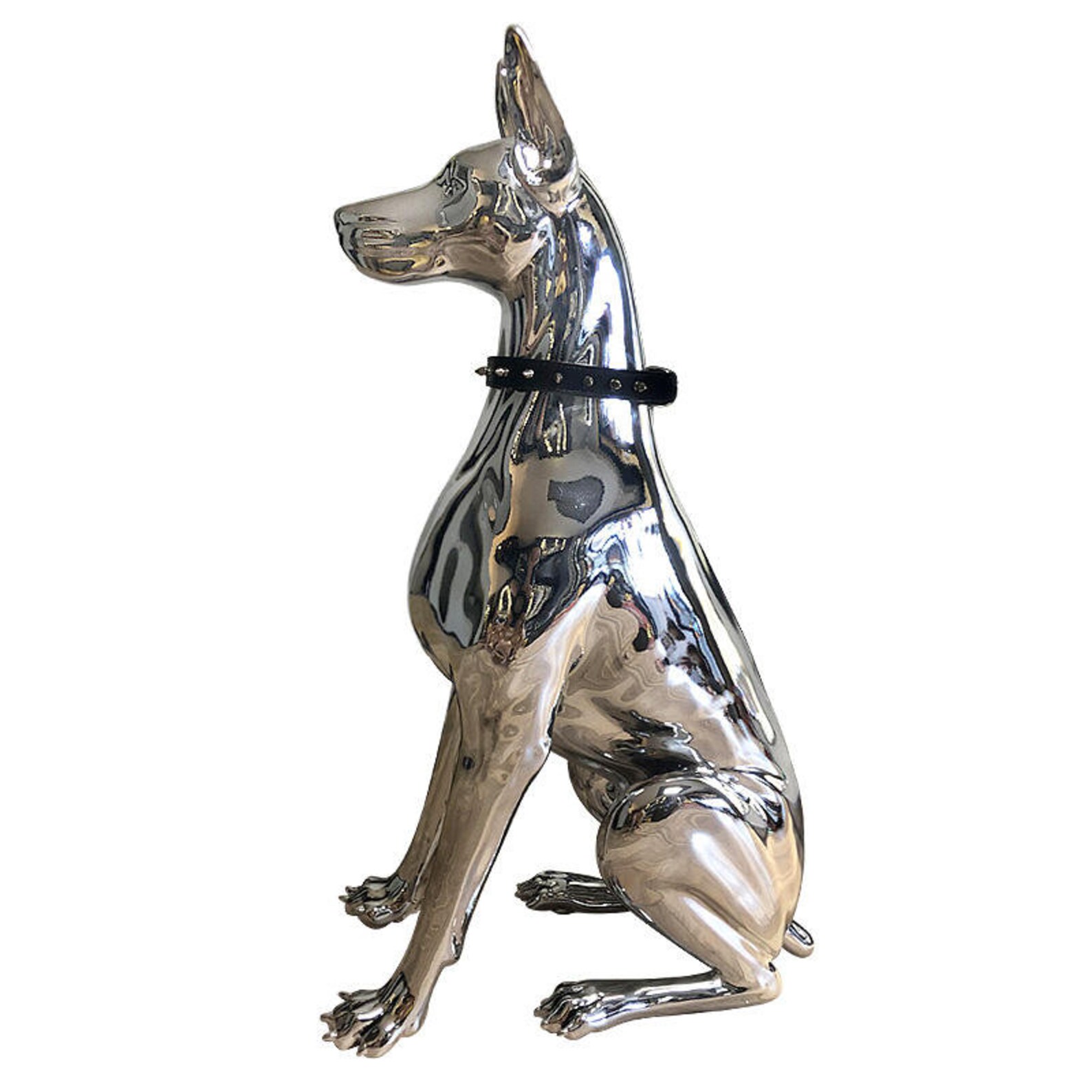 Doberman Gold or Silver Electroplated Dog Statue Sculpture Etsy Australia
