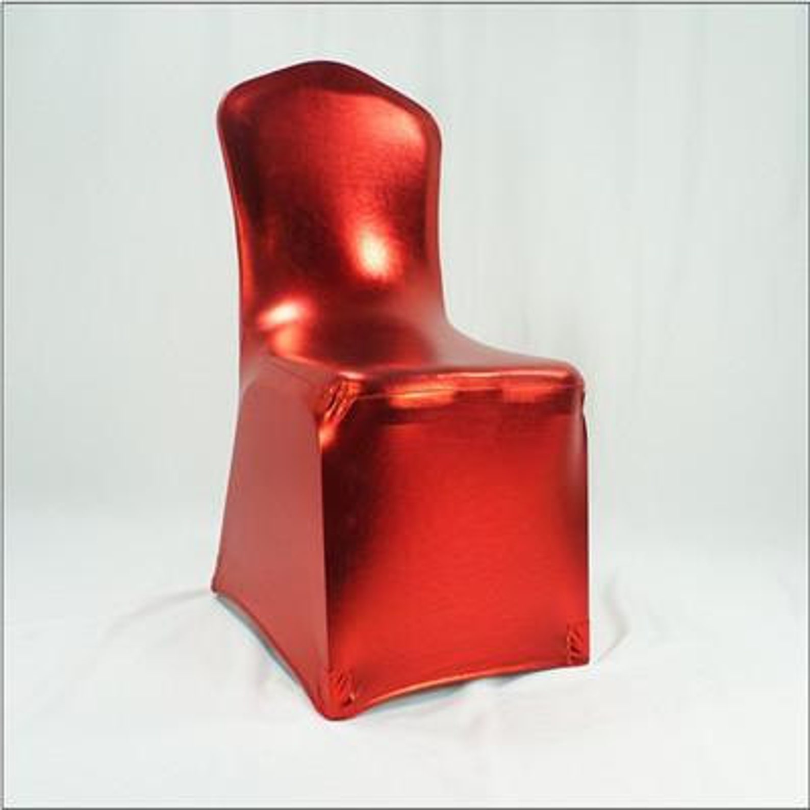 Metallic Spandex/lycra Chair Covers Gold Silver Red and Etsy