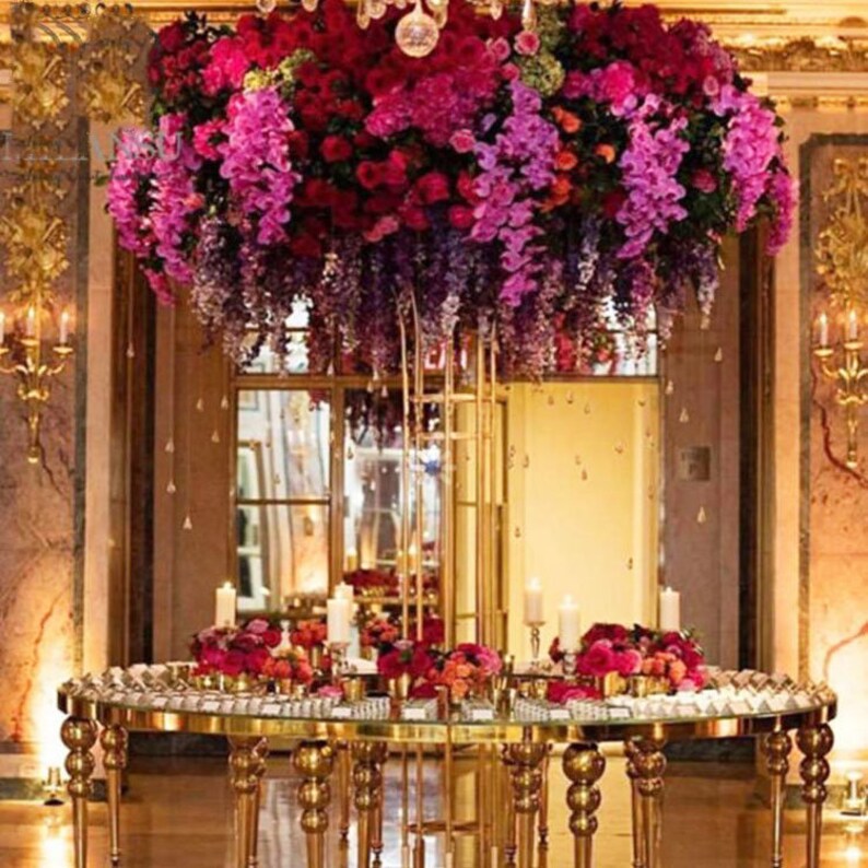 2. Kissing Flower Balls Artificial Roses Baby Breath's Etsy