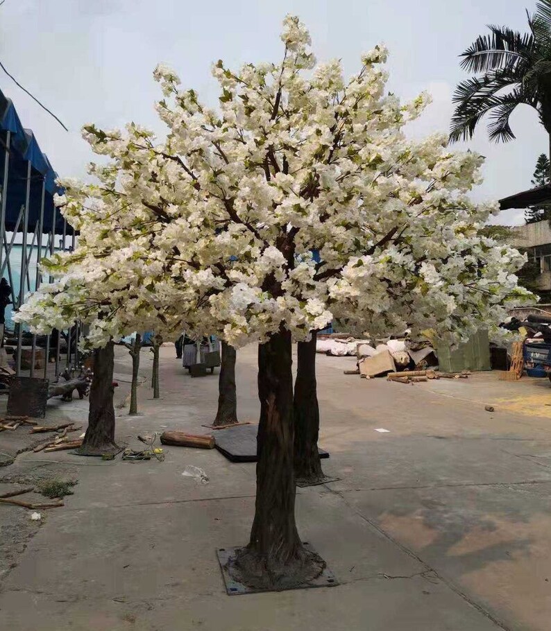 Grand 4m Height by 3m Canopy Width Mystical Artificial Japanese Cherry ...