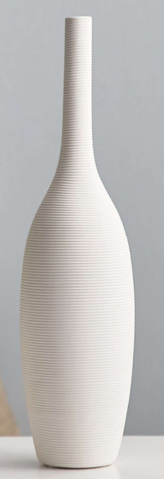 Uitdaging vlam Atticus X hoge fles smalle top wit keramisch porselein vaas - Etsy België