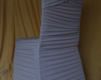 Ruffled/Swagged Spandex/Lycra Chair Cover- various colours available!