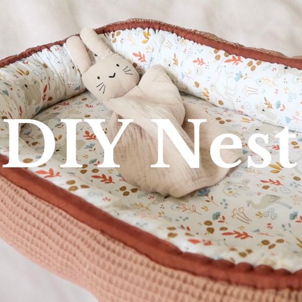 Nest Schnittmuster | DIY Nest Nähanleitung mit Schnittmuster | Wie erstelle ich ein Nest | Schnittmuster für Anfänger |Baby Geschenke |Owlipop