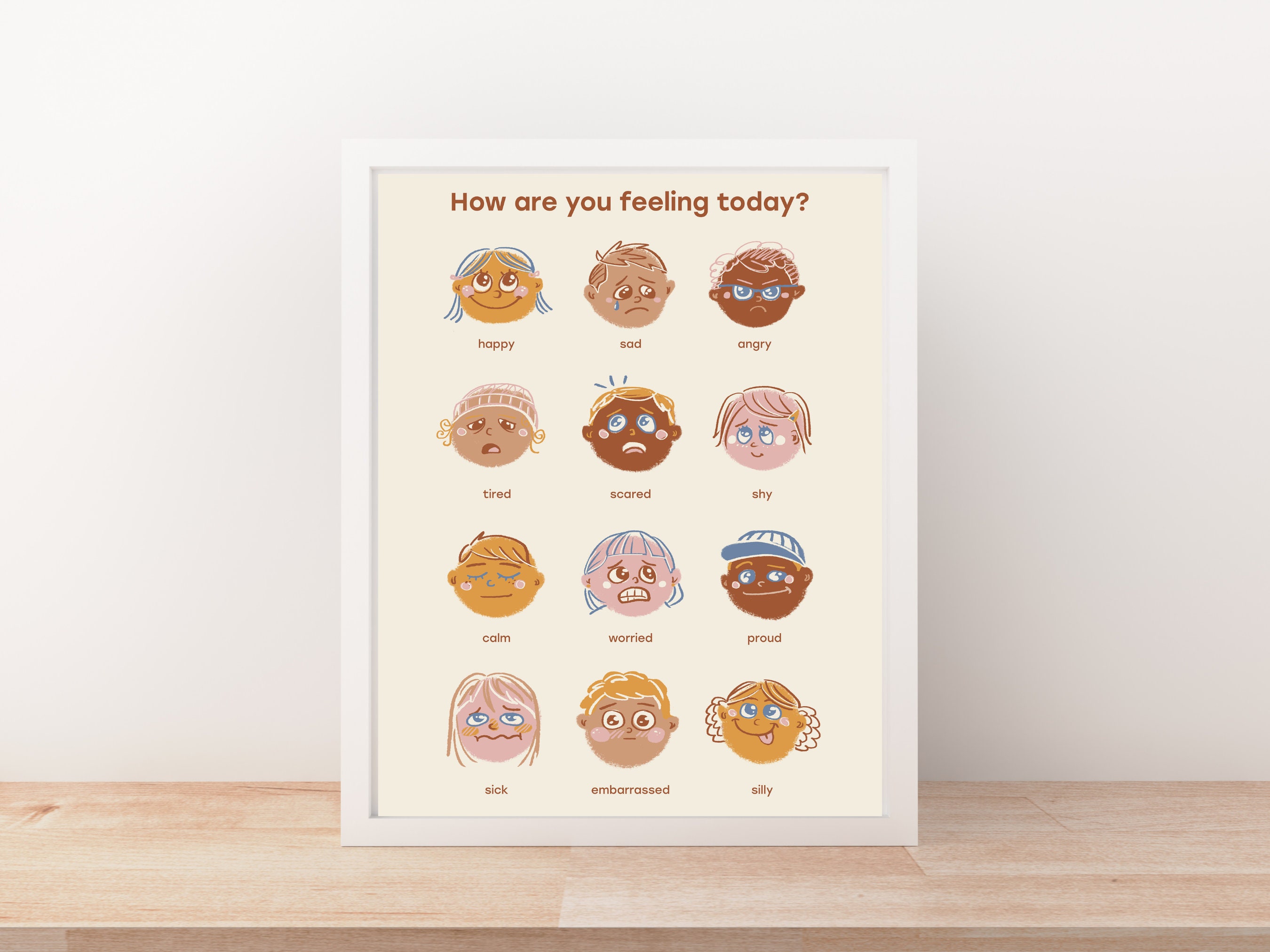 Emotions Poster.pdf Feelings Poster Kids | Facial Expressions Emotions Poster Nursery ...