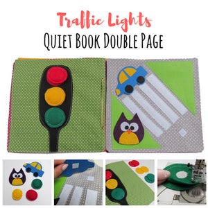 Quiet Book Pattern PDF|Traffic Lights Quiet Book| Quiet Book Tutorial|Full Tutorial + How to bind the book|DIY Quiet Book| Busy Book|Sensory