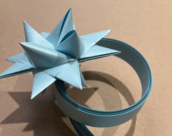 Paper Strips for German Paper Stars Froebel Stars Moravian Stars Star Ornaments  Danish 40-60 ct Light Blue