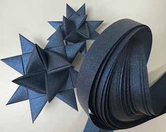 Paper Strips for German Paper Stars Froebel Stars Moravian Stars Star Ornaments  Danish 40-60 ct Lapis Lazuli Blue