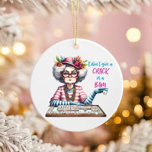 Mahjong Ornament Funny Mahjong Gifts Lady Playing Mahjong Ornament Mahjong Ceramic Ornament Mah Jongg Gifts Accessories Mahjong Player Gift