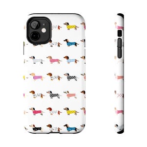 Cute Dog iPhone Case Dachshung iPhone Case Tough Phone Case Weenie Dog Phone Case Gift for Dog Lover Dachshund Owner Gift Cute Phone Case