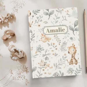 Libro de hitos del bebé, libro de recuerdos personalizado para recién nacidos, libro de recuerdos para bebés, diario de hitos, regalo personalizado para baby shower