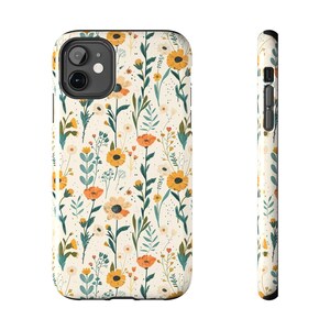 Wildflower Phone Case Cute iPhone Case Floral Phone Case for iPhone Samsung Phone Case Wild Flower Design Flower Phone Case Cute Phone Case
