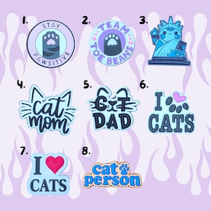 Cat Lover Toe Beans Mom Dad Slogan Shoe Charms - Pet Jibbitz - Personalise Your Crocs Custom Charm -Single Charm