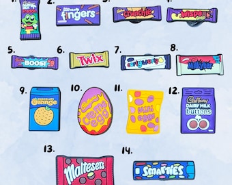 British UK Food Snacks Chocolate Shoe Jibbitz - Food Croc Charms - Personalise Your Crocs with Custom Charms -Single Charm