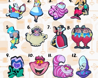 Alice in Wonderland Inspired Shoe Charms - Magical Jibbitz - Personalise Your Crocs Custom Charm -Single Charm