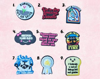 Funny Snarky Slogan Sarcastic Shoe Charms - Funny Jibbitz - Personalise Your Crocs Custom Charm -Single Charm