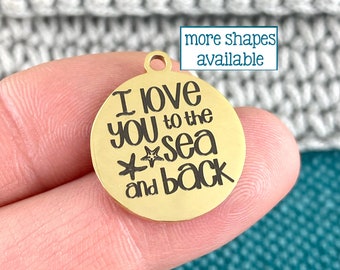 stainless steel 2 Charm Slay Laser Engraved Charm 19 mm charm silver tone charm