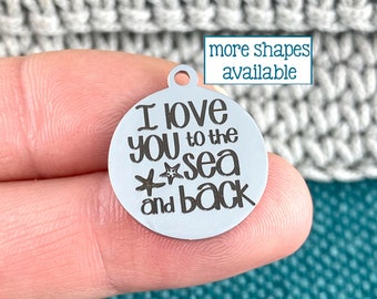 stainless steel 2 Charm Slay Laser Engraved Charm 19 mm charm silver tone charm