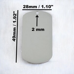 Custom Photo Engraved Dog Tag Pendant In In Stainless Steel