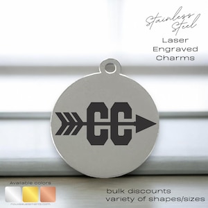 Cross Country Charm – Engraved Stainless Steel Running Gift | Team Keepsake or Runner’s Motivation Keychain