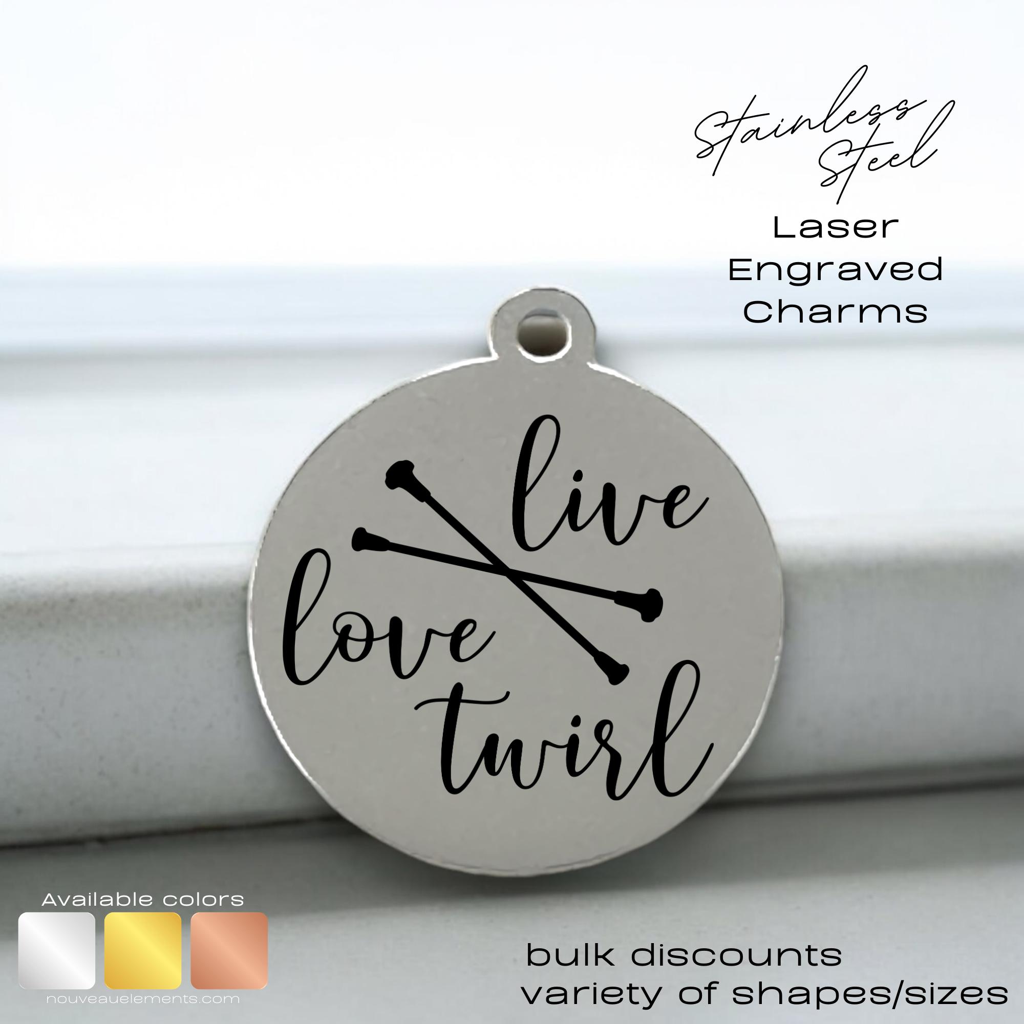 Silver “I LOVE U” Swing Letter Charm Metal Adjustable Chain Statement Be… Love Live Charm - Etsy main image 3