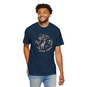 Western New York Tee COMFORT COLORS Unisex Garment-Dyed T-shirt - cowboy style, vintage, worn in Upstate NY Funny shirt image 7