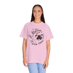 Western New York Tee COMFORT COLORS Unisex Garment-Dyed T-shirt - cowboy style, vintage, worn in Upstate NY Funny shirt image 9